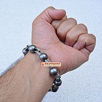 9mm Iron Sarbloh Beads Simarna Bracelet