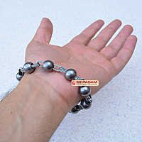 9mm Iron Sarbloh Beads Simarna Bracelet