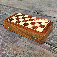 Wooden Magnetic Foldable Chess Set