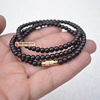 Black Ebony Wood Karungali Mala for Neck & Wrist