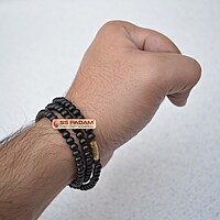 Black Ebony Wood Karungali Mala for Neck & Wrist