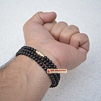 Black Ebony Wood Karungali Mala for Neck & Wrist