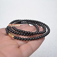 Black Ebony Wood Karungali Mala for Neck & Wrist