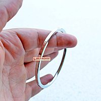 4mm Stainless Steel Flat Punjabi Kada Unisex