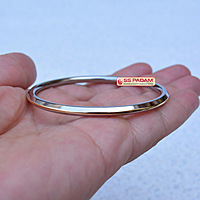 4mm Stainless Steel SP Brass Ring Punjabi Kada Unisex