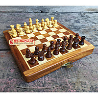 Wooden Magnetic Foldable Chess Set
