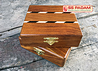 Red Sandalwood (Lal Chandan) Chinese Bracelet with Wooden Gift Box