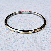4mm Stainless Steel SP Brass Ring Punjabi Kada Unisex
