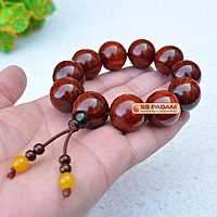 22mm Red Sandalwood (Lal Chandan) Bracelet