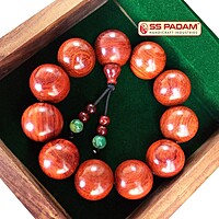 22mm Red Sandalwood (Lal Chandan) Bracelet