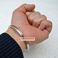 6mm Stainless Steel Flat Brass Ring Punjabi Kada