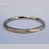 6mm Stainless Steel Flat Brass Ring Punjabi Kada