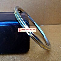 6mm Stainless Steel Flat Brass Ring Punjabi Kada