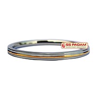 6mm Stainless Steel Flat Brass Ring Punjabi Kada