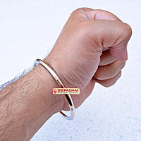 4mm Stainless Steel SP Brass Ring Punjabi Kada Unisex